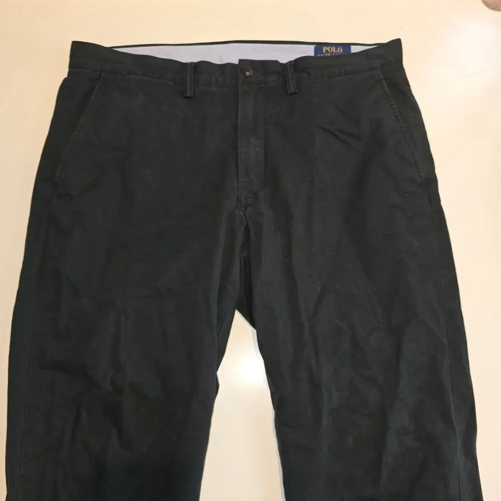 POLO RALPH LAUREN Classic Cotton Twill  Chino Pants 34x30 Stretch Straight Fit